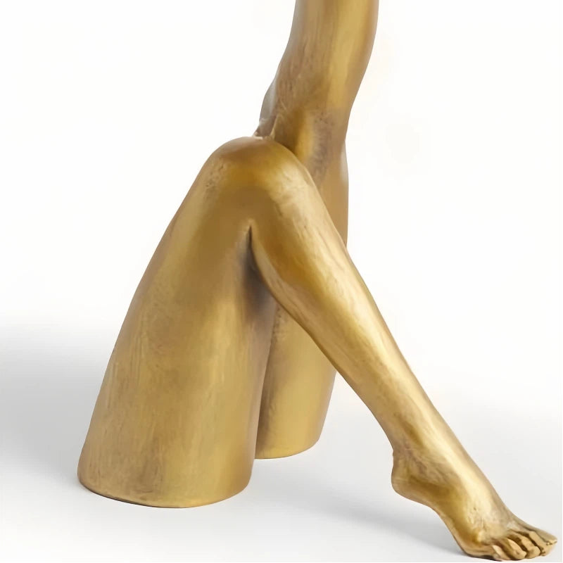 Kickra Modern Designer Candle Holder with Gold Leg-Inspired Base U22