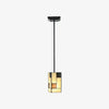 TF Manchester Art Deco Pendant Light – Geometric Stained-Glass Hanging Lamp for Living Room or Dining