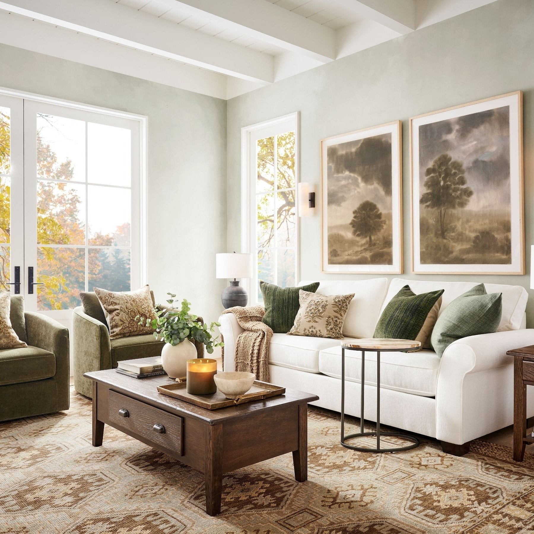 Wolvina Natural Marble Tube Sconce with Sleek Metal Details