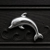 Totem dolphin cabinet handle in chrome