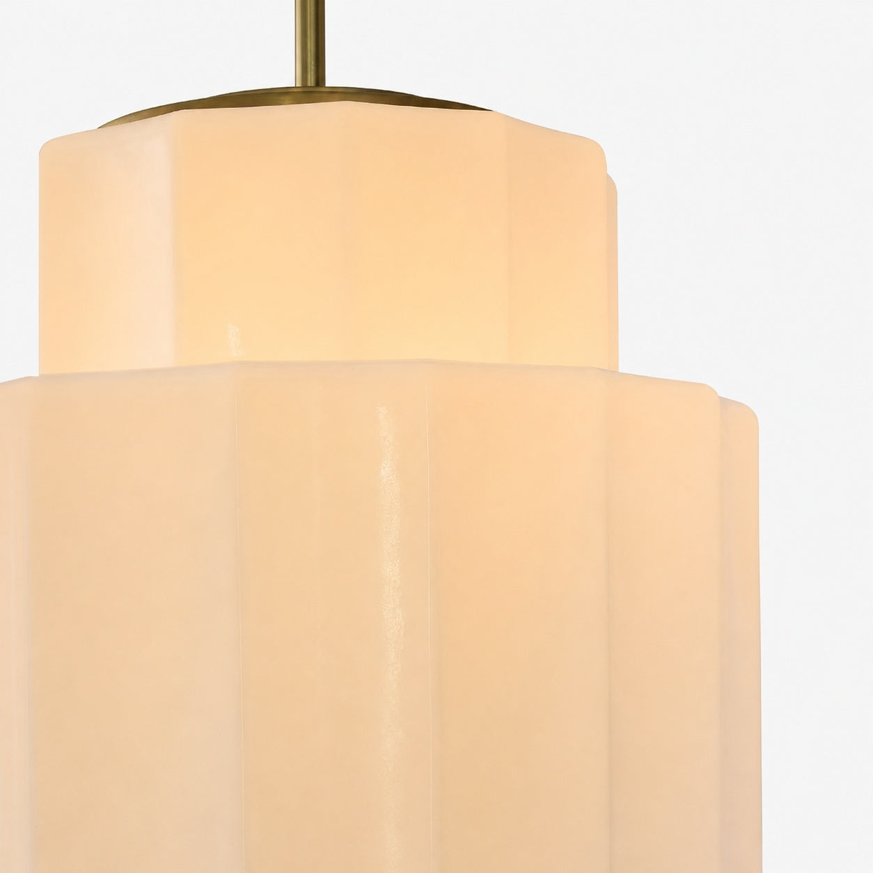 Vexrona Glass Pendant Lamp - Elegant Adjustable Metal Hanging Rod for Living Room and Bar