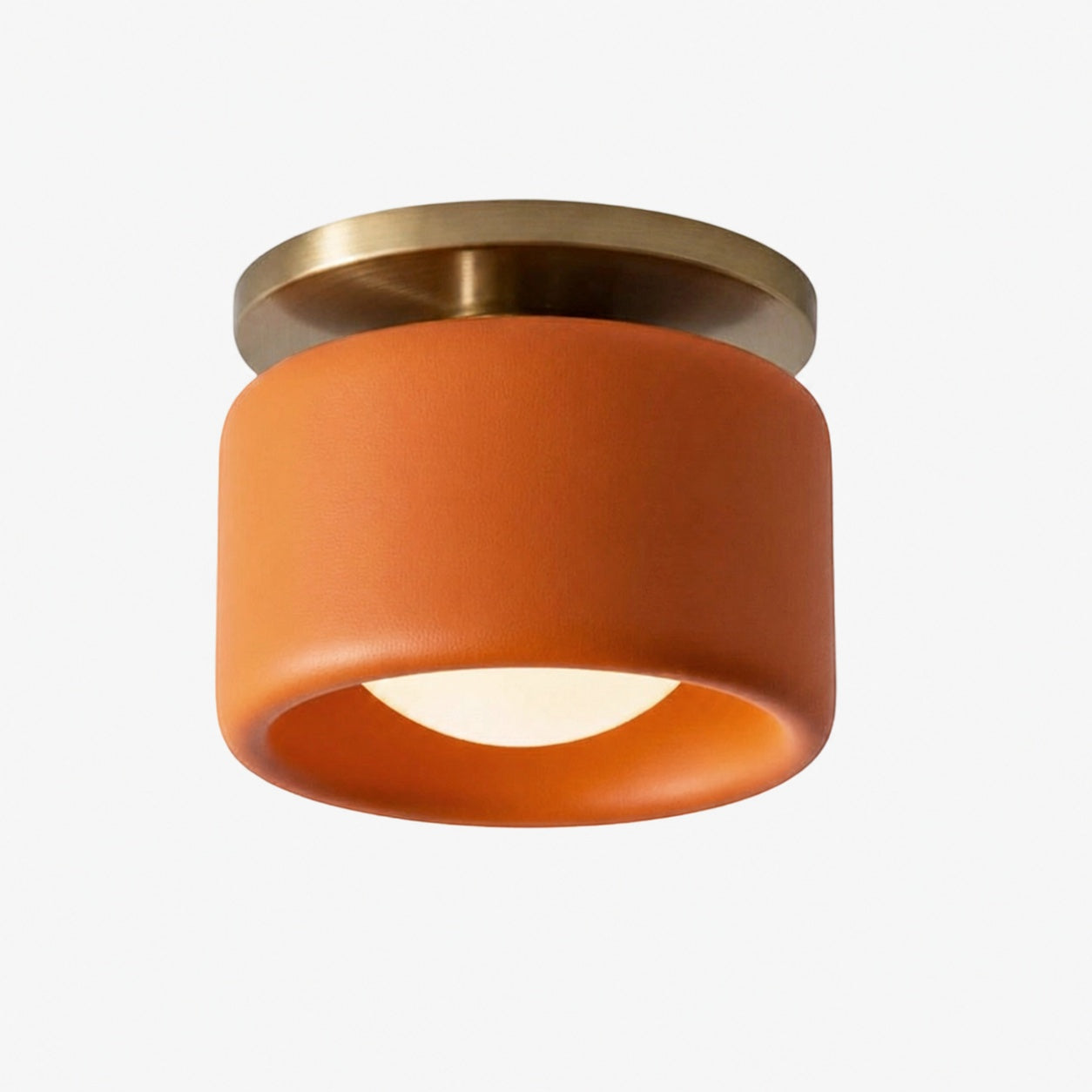 Cerova Modern Porcelain Flush Mount Ceiling Light– Elegant Ivory Shade