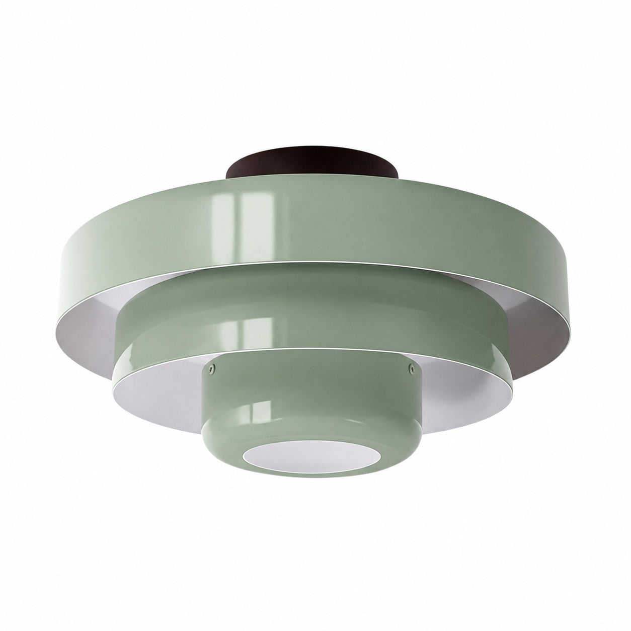 Veleora Bauhaus Three-Tier Colorful Round Macaron Ceiling Lamp - Modern Metal Design for Living Rooms