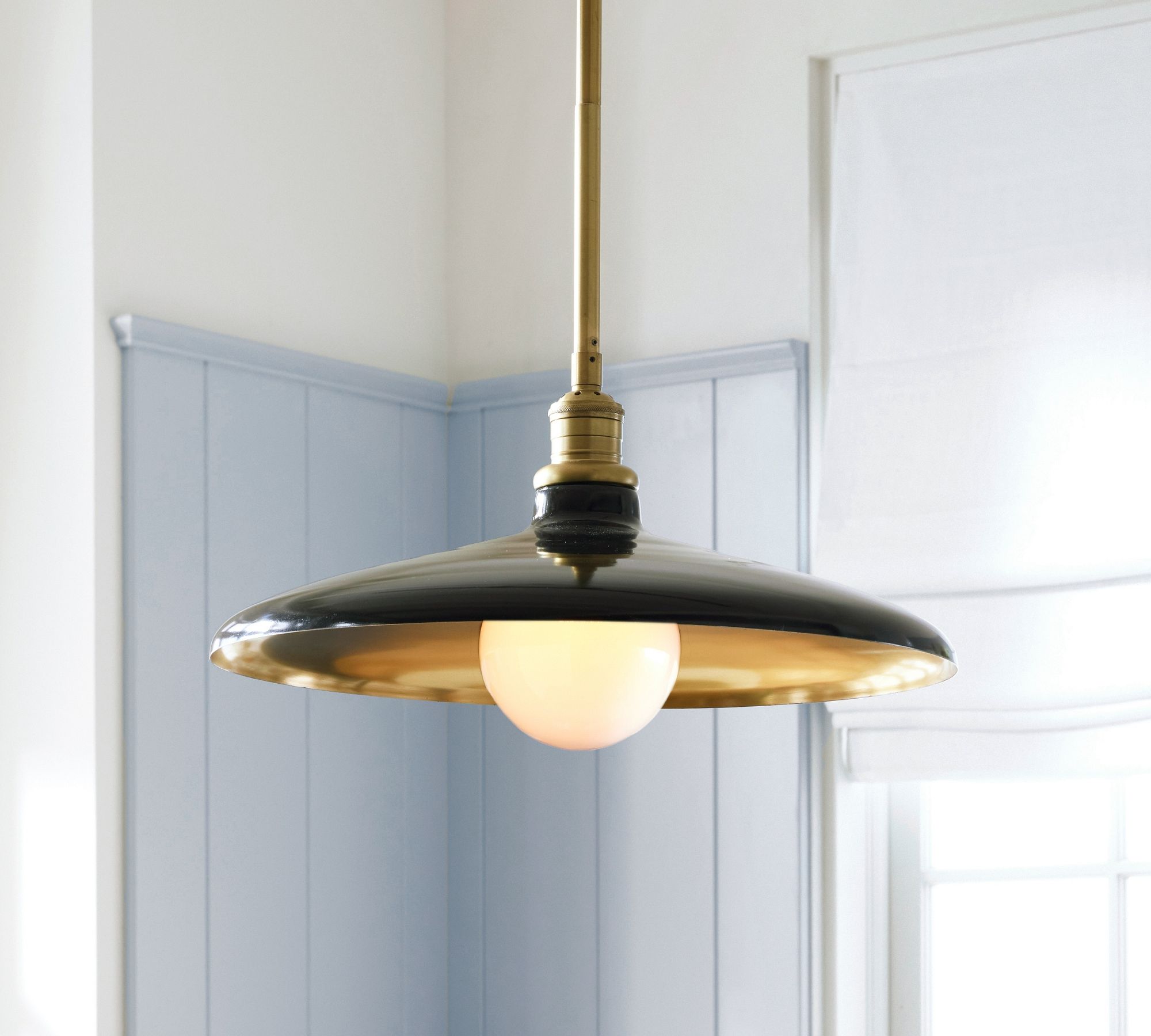 Forvara Metal Pole Pendant Light - Farmhouse Style Adjustable Island Lighting