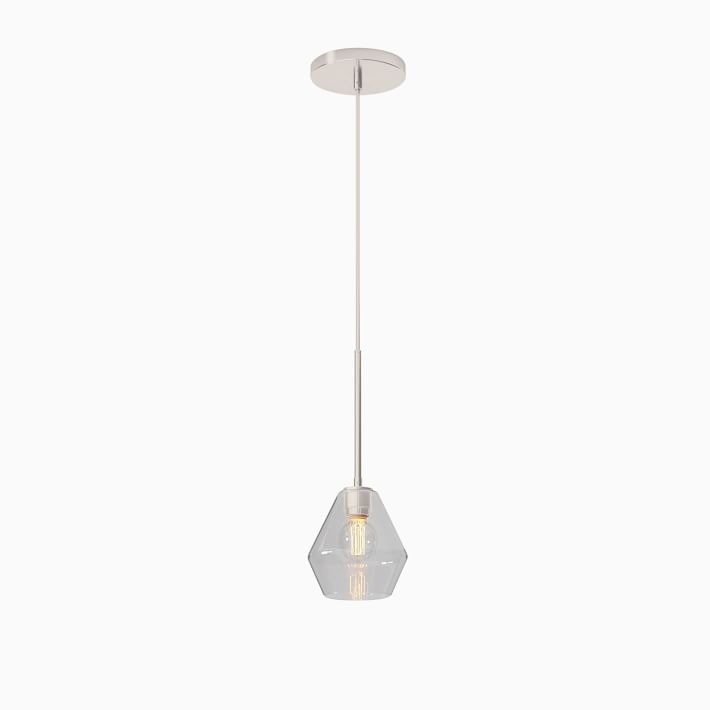Merin Transparent Glass Sculpture Geometric Chandelier