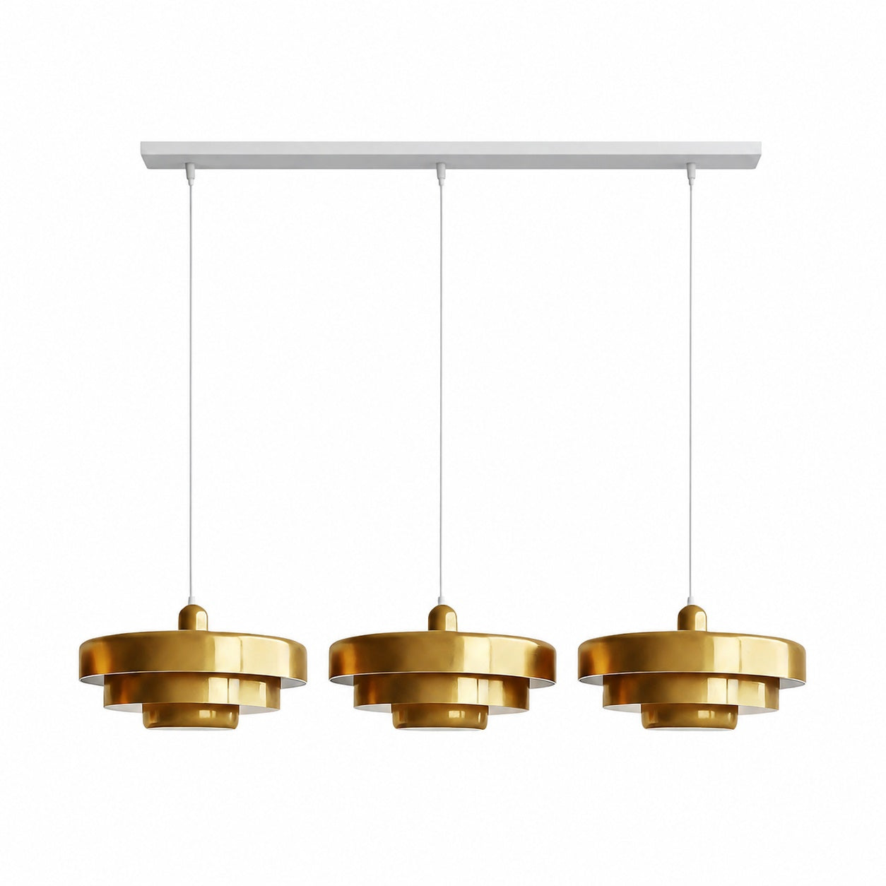 Malero Triple Layer Macarons Pendant Light - Modern Disc Form Lighting for Dining Room or Lounge N52