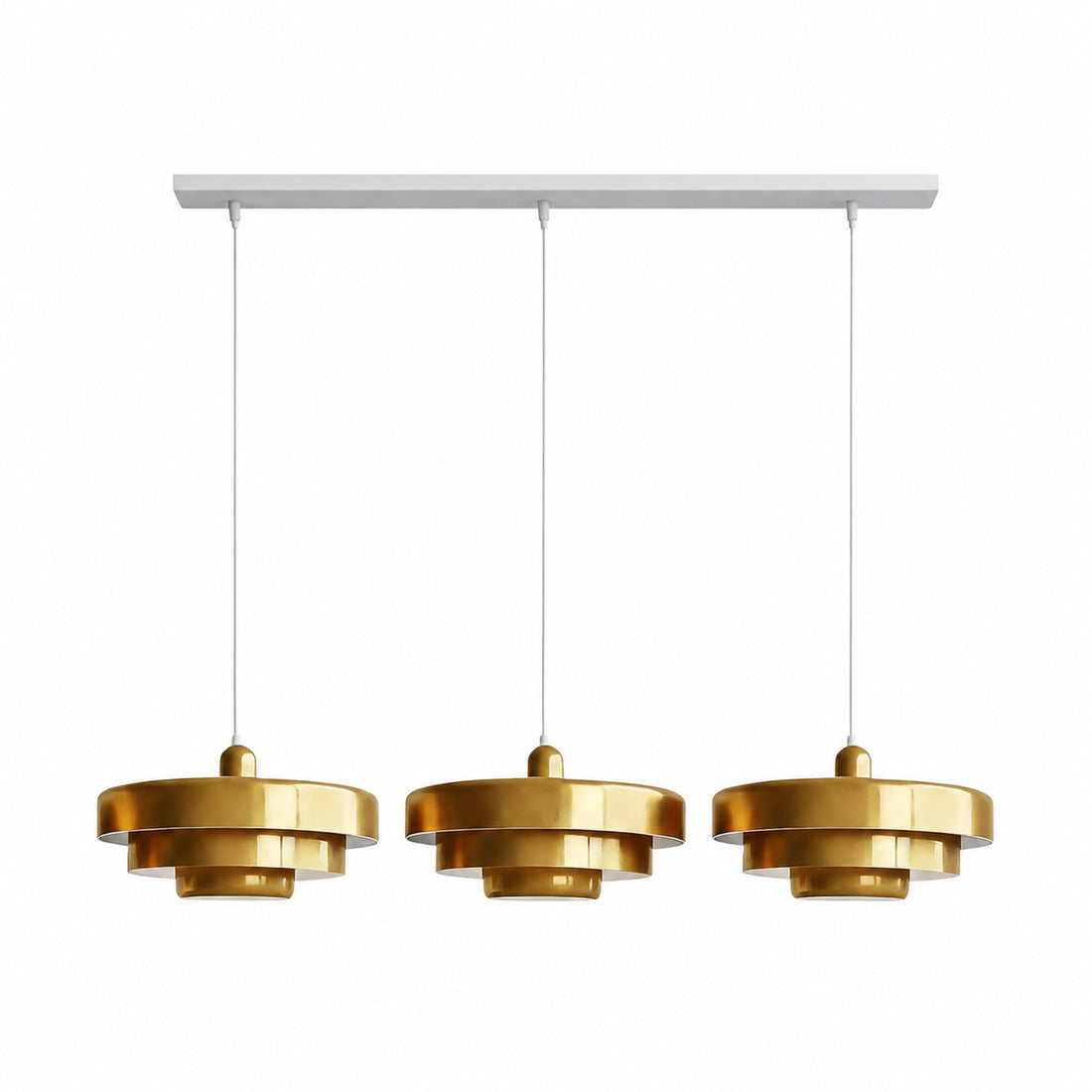 Malero Triple Layer Macarons Pendant Light - Modern Disc Form Lighting for Dining Room or Lounge N52