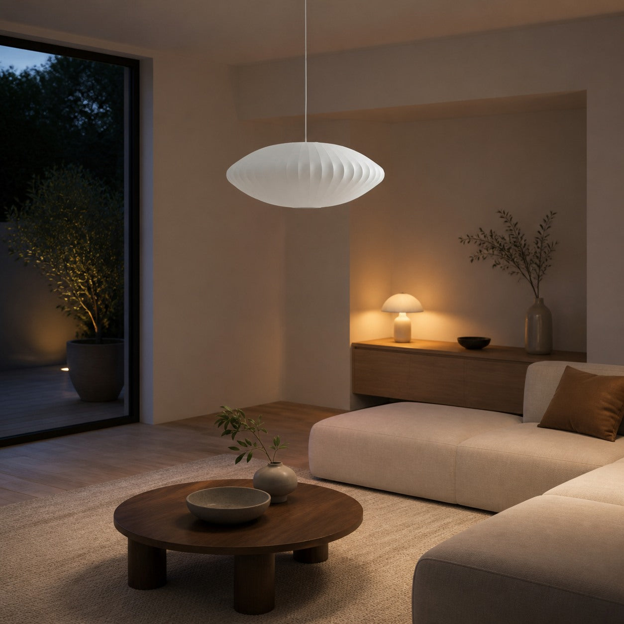 Plevara Modern Minimalist Bubble Pendant Lamp – Sleek Design for the Living Room