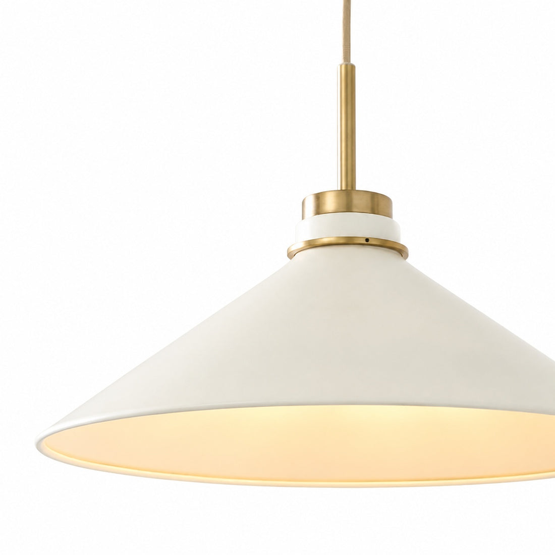 Aurenza Modern Farmhouse Pendant Light - Adjustable Shade for Warm Ambiance