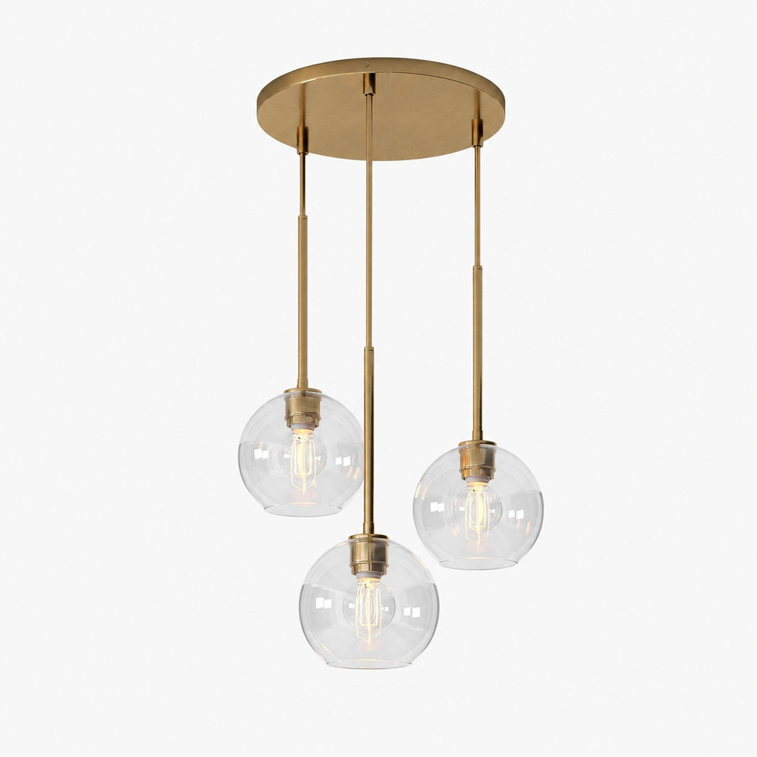 Selvion Minimalist Crystal Chandelier - Handcrafted Glass Sculptural Lighting Fixture