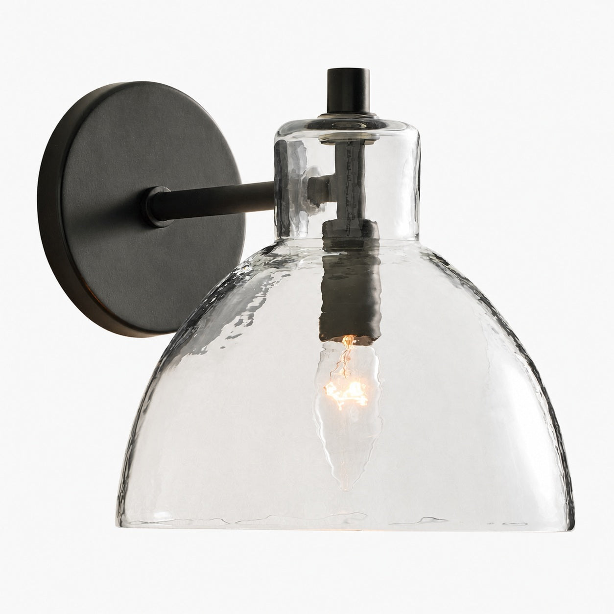 Glavira Recycled Glass Double Sconce - Indoor Brass Wall Lighting