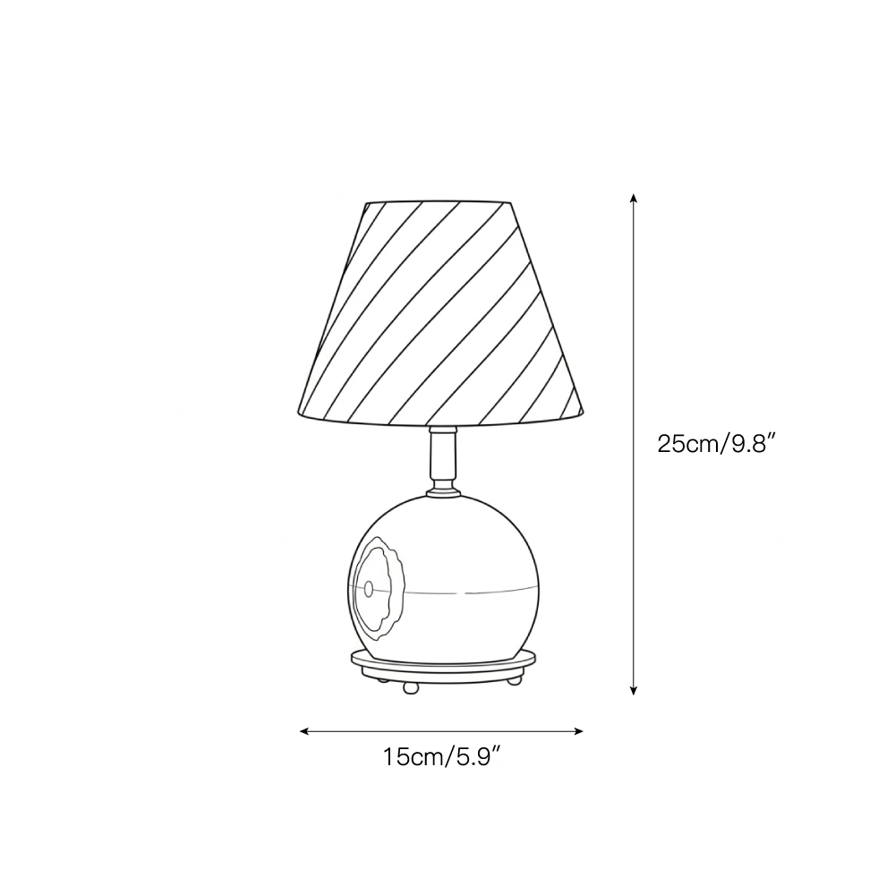 Modern Sculptural Table Lamp – Minimalist Decorative Light for Bedroom Living Room