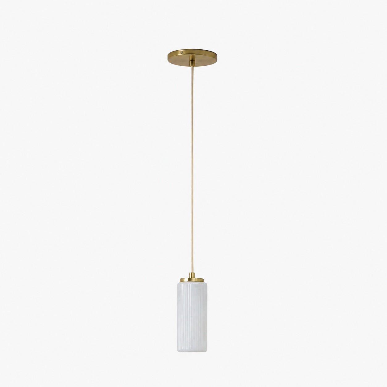 Rivora Fluted Glass Pendant Light – Modern Ribbed Shade
