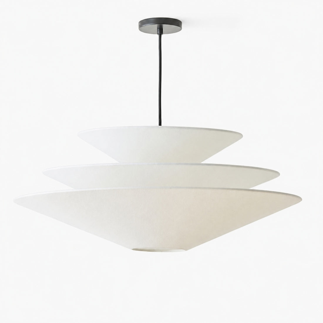Solivara Pendant – Linen Pendant Light – Layered Shade