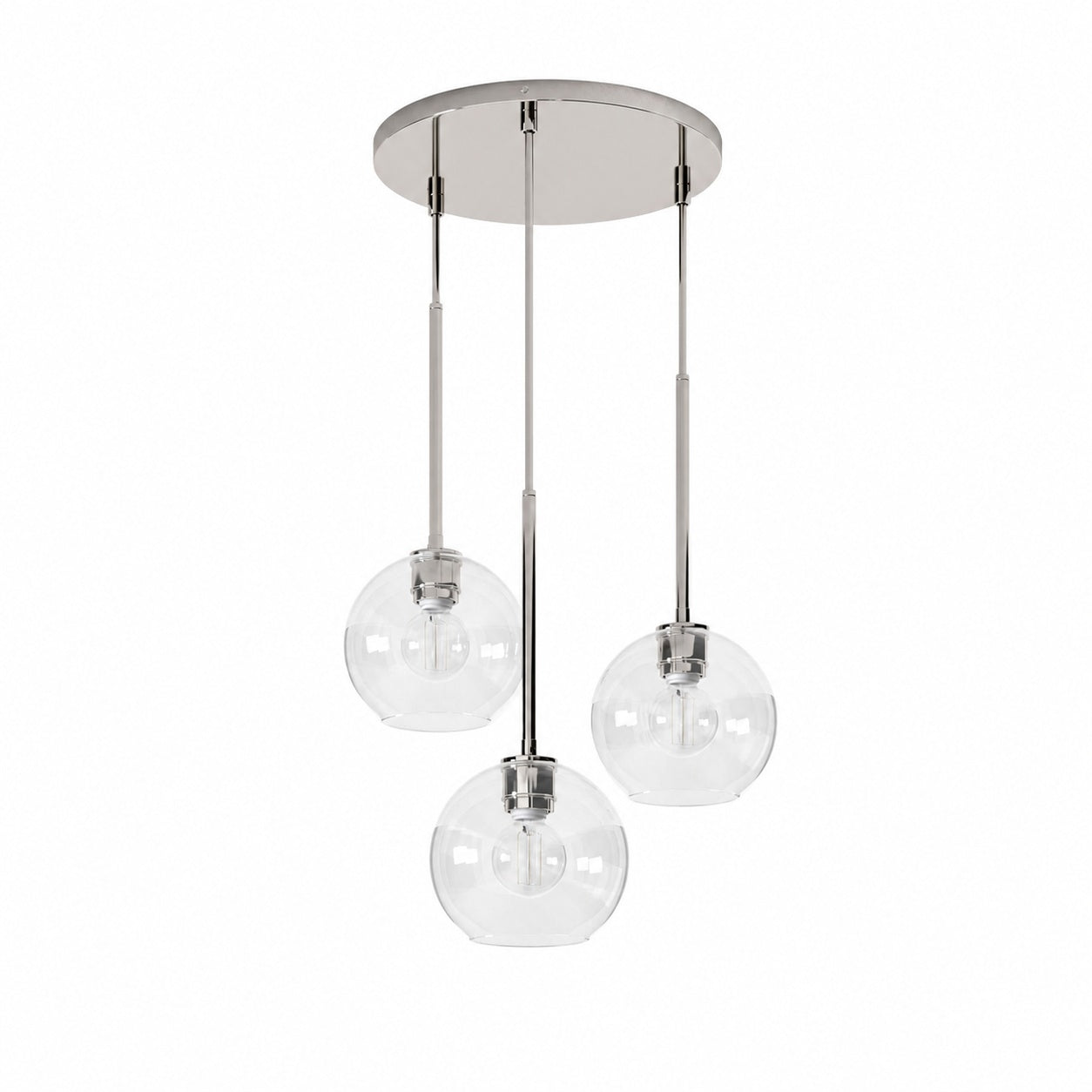 Selvion Minimalist Crystal Chandelier - Handcrafted Glass Sculptural Lighting Fixture