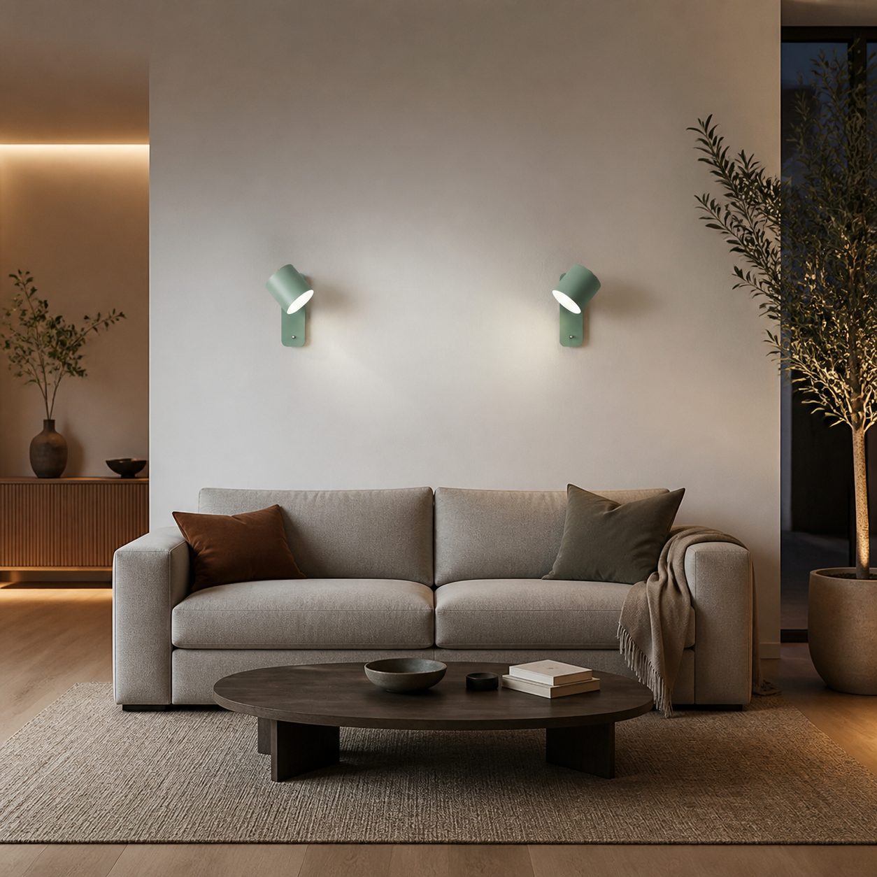 Volyne Adjustable Swivel Cylinder Wall Sconce - Minimalist Metal Wall Lamp for Bedroom and Reading Area