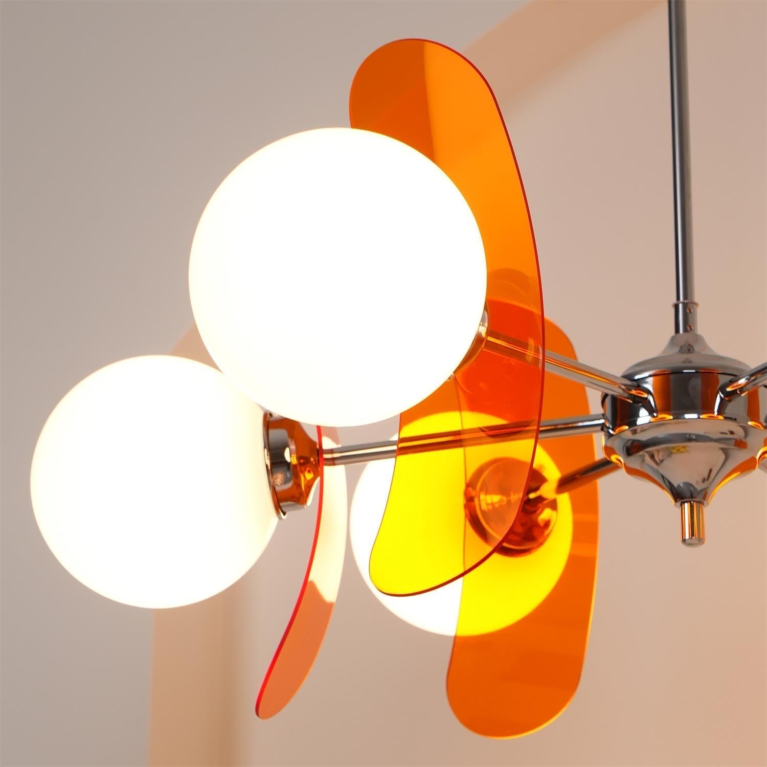 Modern Skateboard Shape Chandelier