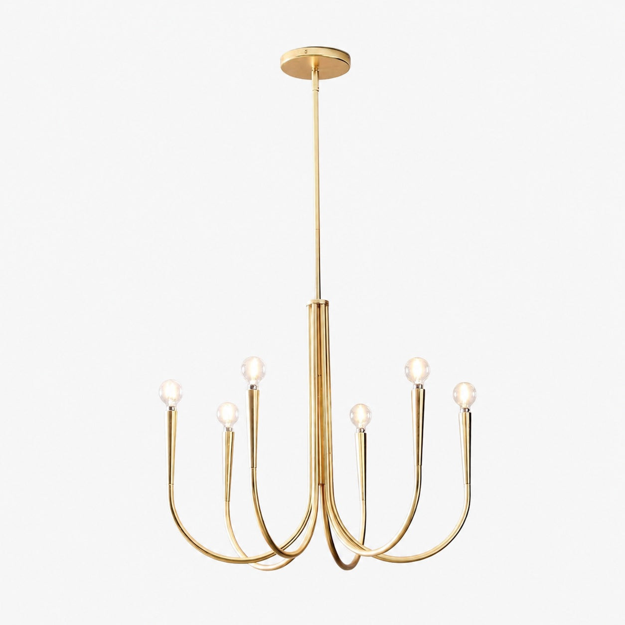 Borvia Swoop Arm Chandelier - Vintage-Inspired Modern Perfect for Home