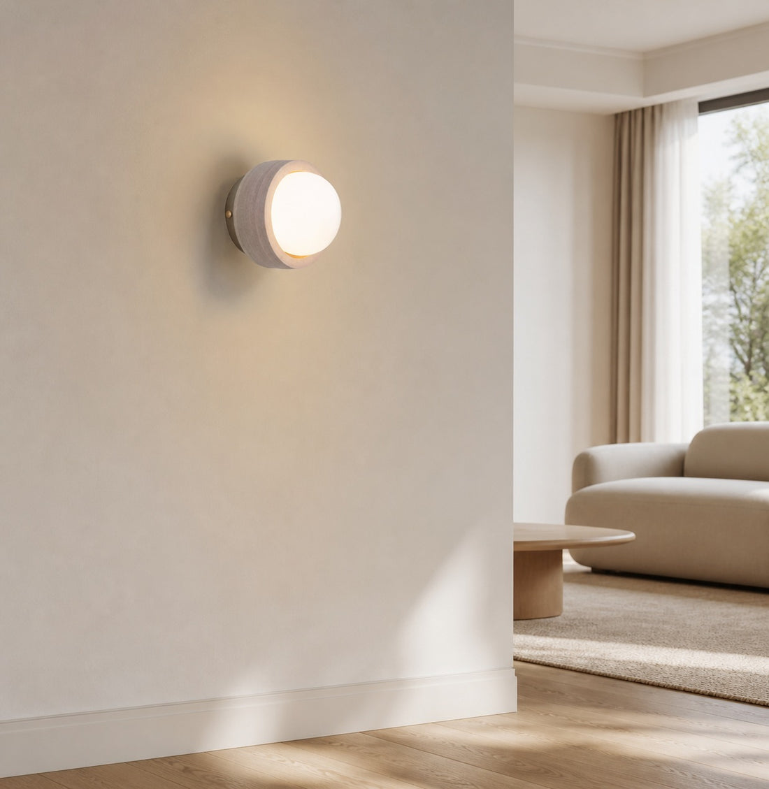 Pearla Travertine Wall Lamp