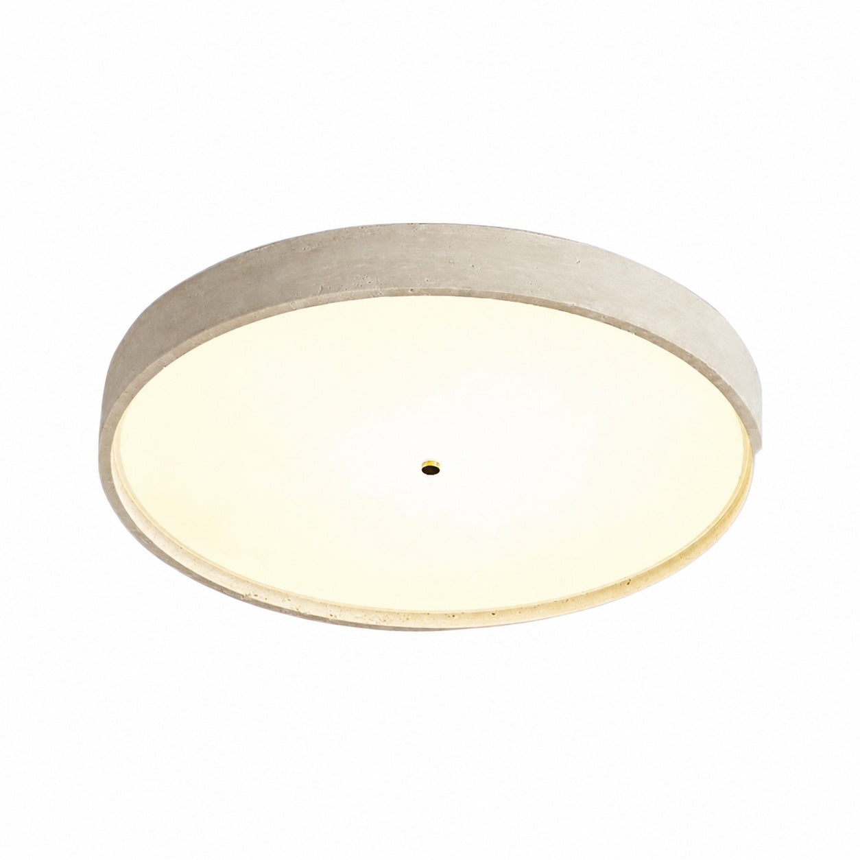 Zenthoris Travertine Ceiling Light Minimalist Flush Mount – Modern Ambient Hallway Lighting