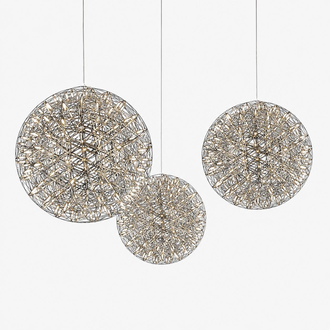 Silver Spark Ball Pendant Light