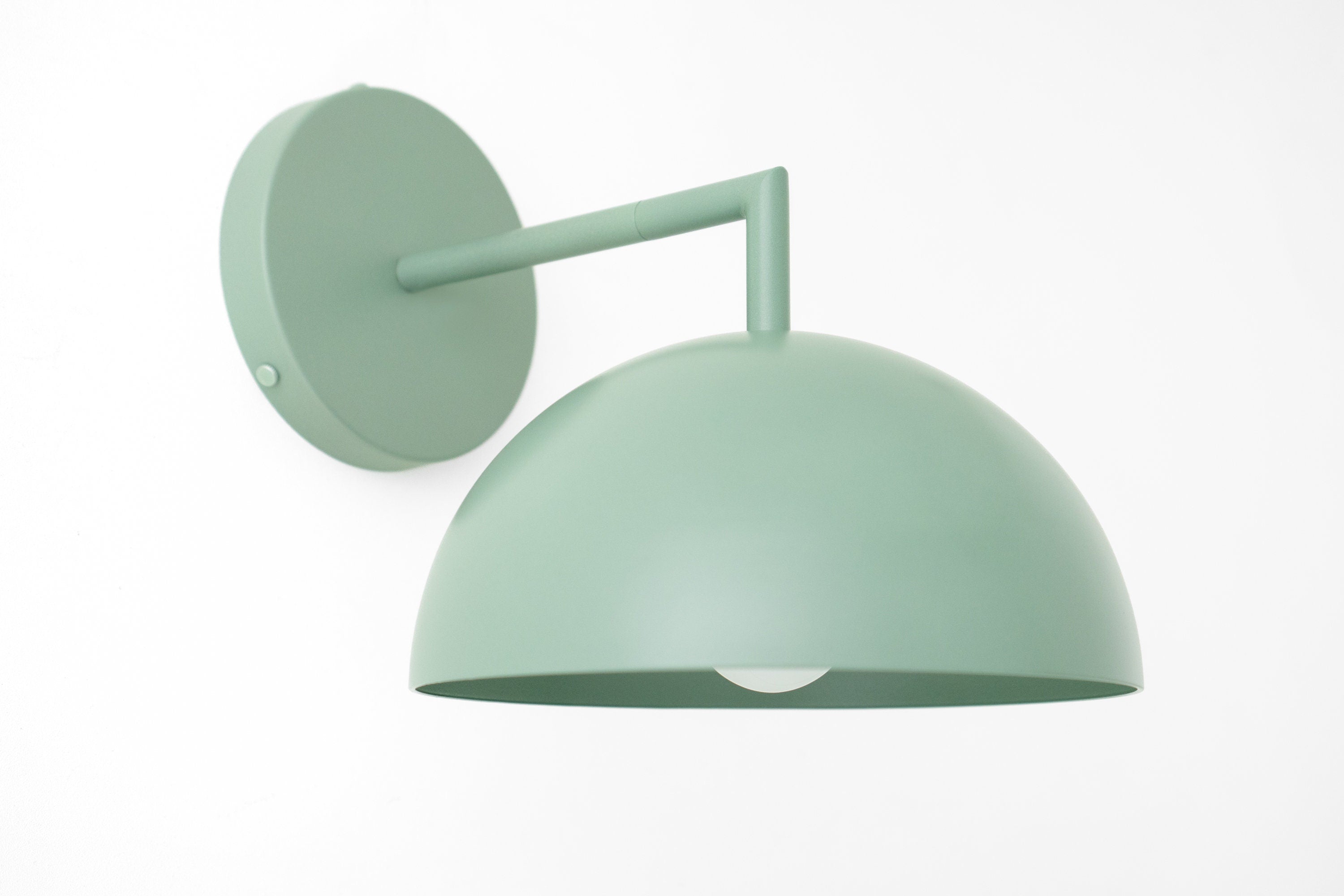 Metio Dome Shaped Minimalist Metal Design Wall Light – Ideal for Living Rooms and Bedrooms
