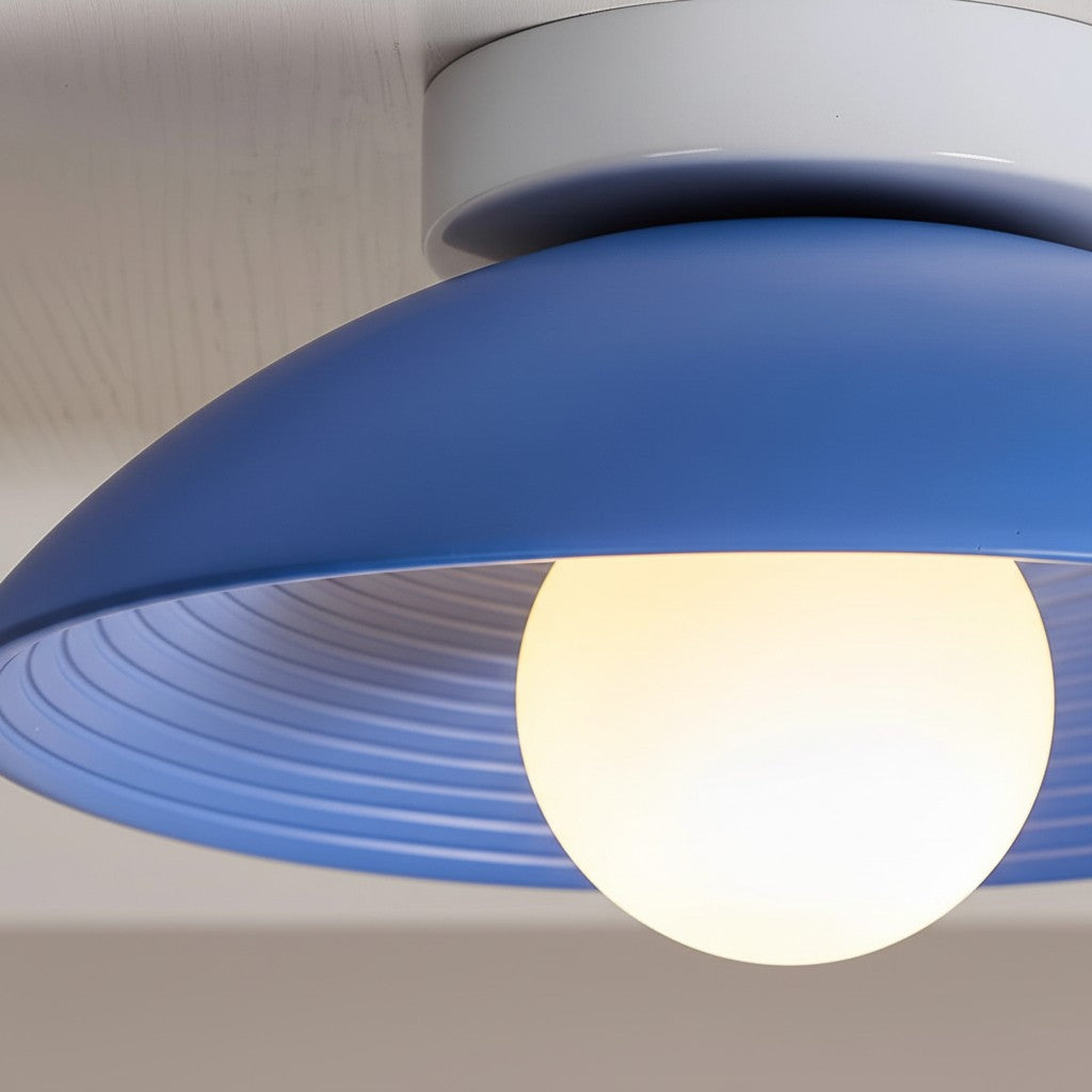 Ovalune Organic Textured Ceiling Light Sculptural Design Flush Mount - Modern Style for Living Room