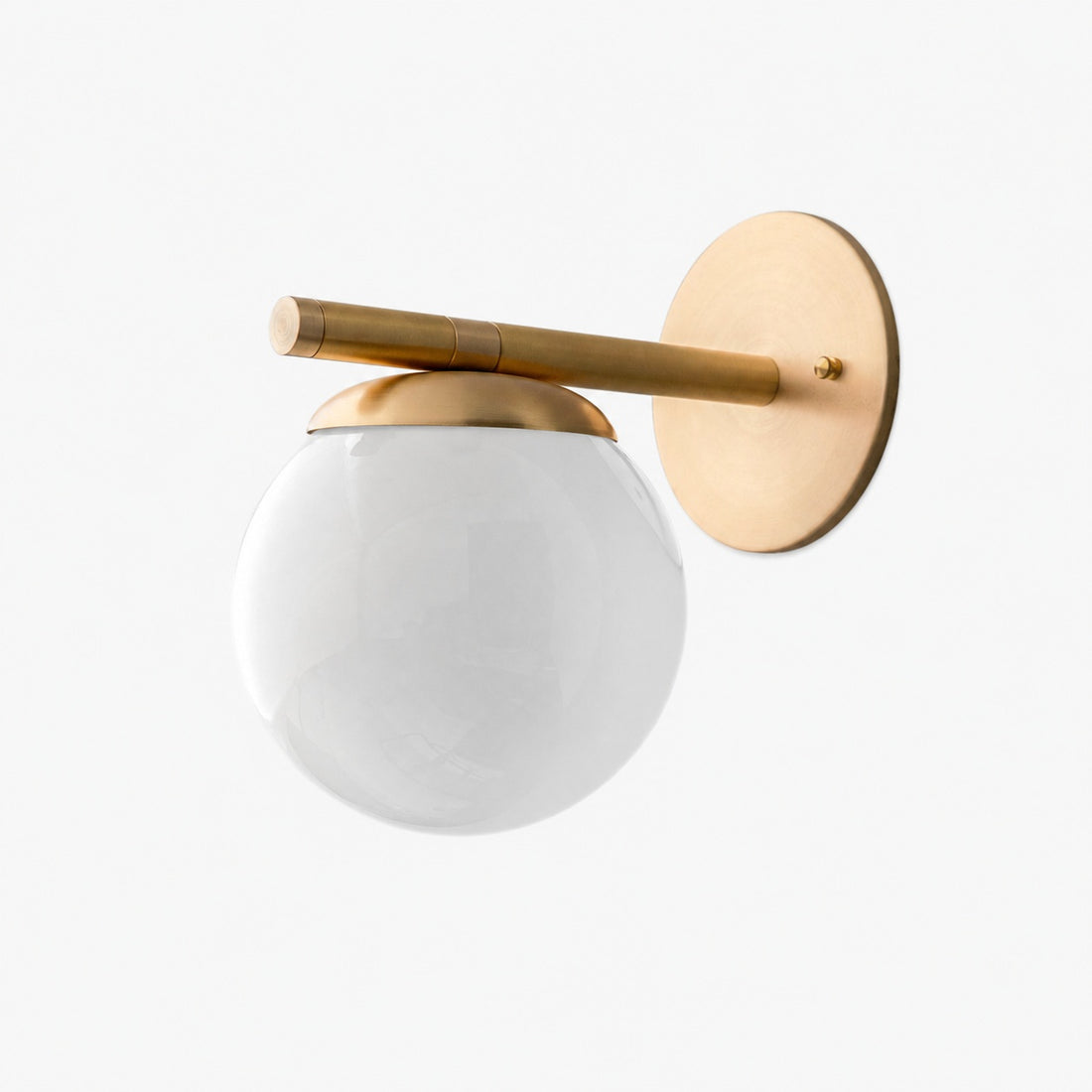 Glorica Glass Wall Sconce - Frosted Globe Light