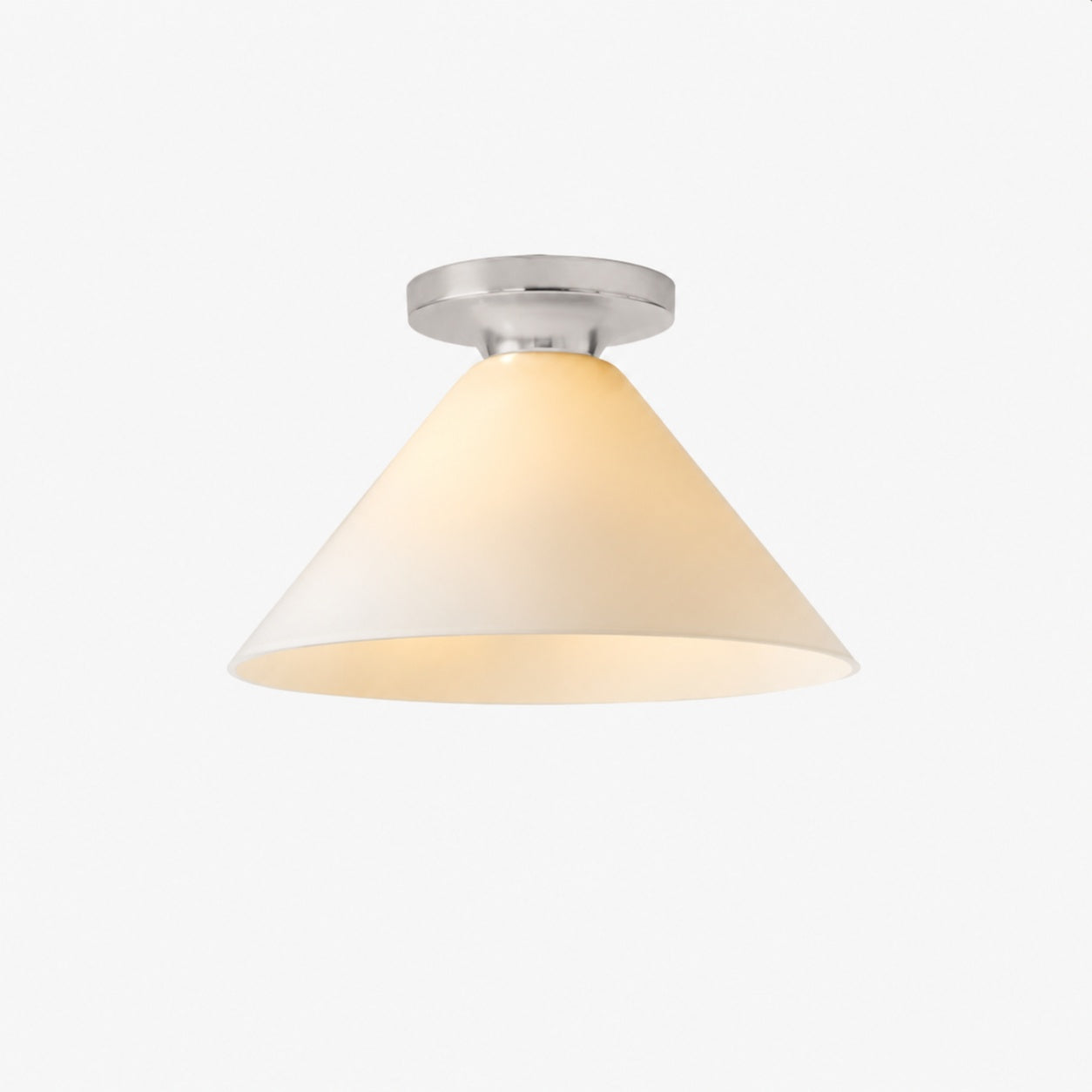 Conica Cone Flush Mount – Glass Ceiling Light for Modern Spaces
