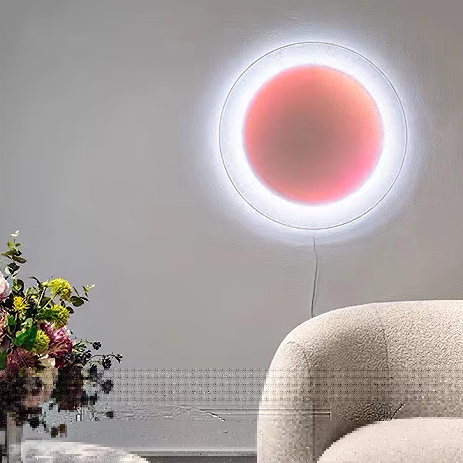 Modern Simple Plug-In Round Wall Lamp