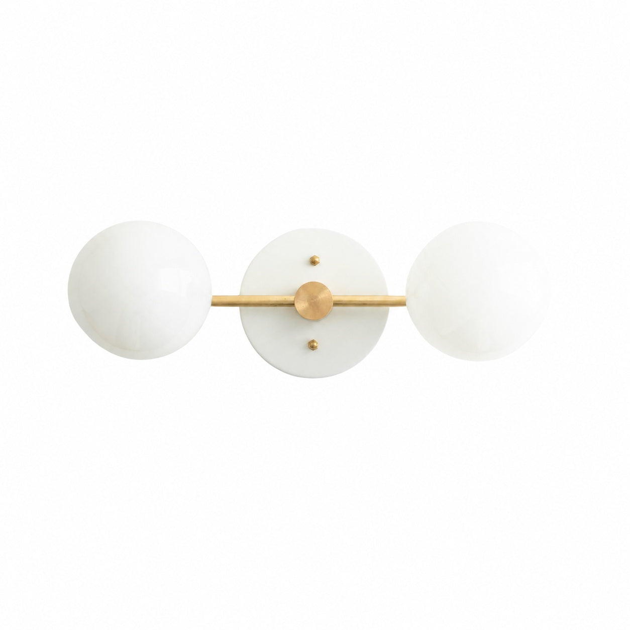 Glorica Glass Vanity Light - Modern Brass Wall Sconce for Bathroom Style