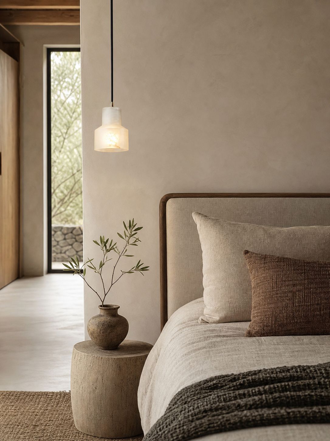 Millson Alabaster Pendnat Light