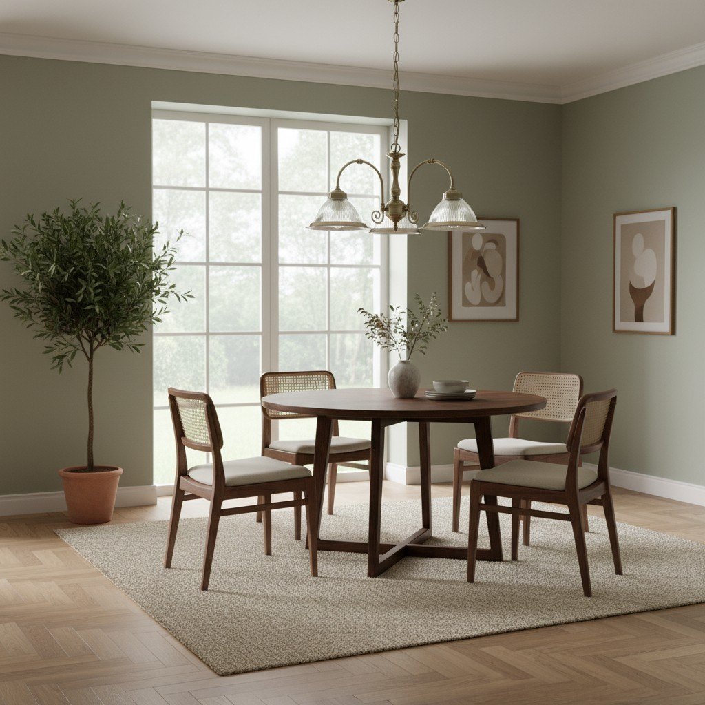 TF Vintora Ribbed Glass Pendant Light – Elegant Metal Trim for Kitchens, Dining Areas and Hallways