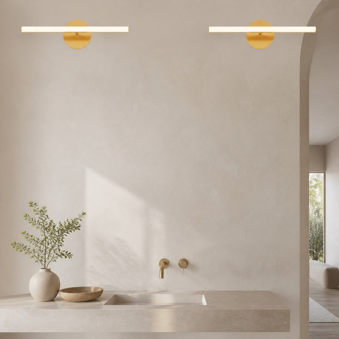 Voro Modern LED Wall Sconce - Metal Bathroom & Hallway Lighting Fixture