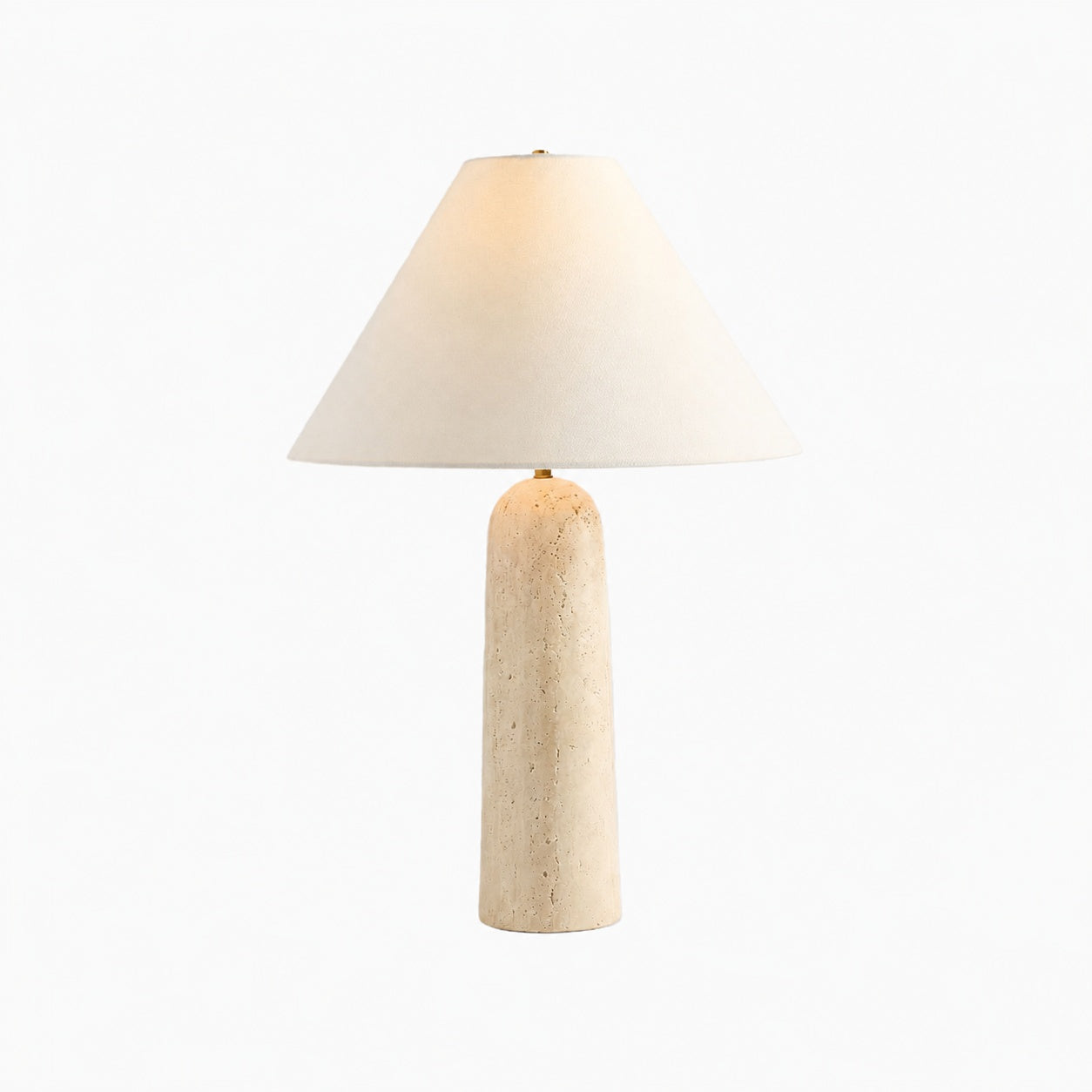Albi Minimalist Marble Table Lamp – Elegant Fabric Shade Suitable for Any Room