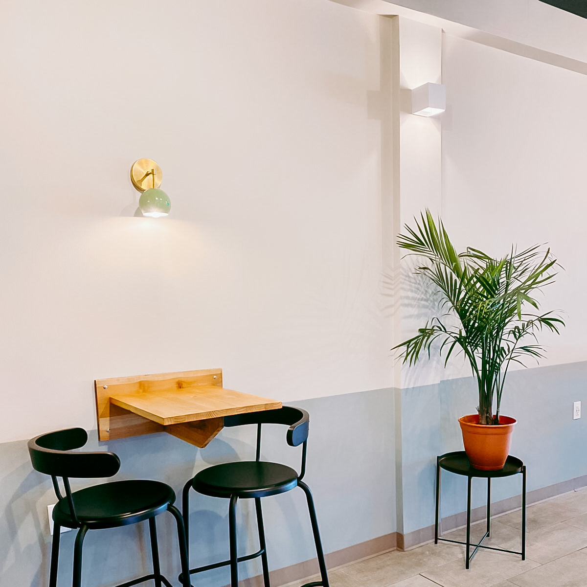 Vintage Inspired Spring Green Globe Wall Sconce