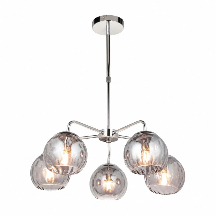 Tracian Glass Mid-Century Modern Globe Pendant Light for Dining Room