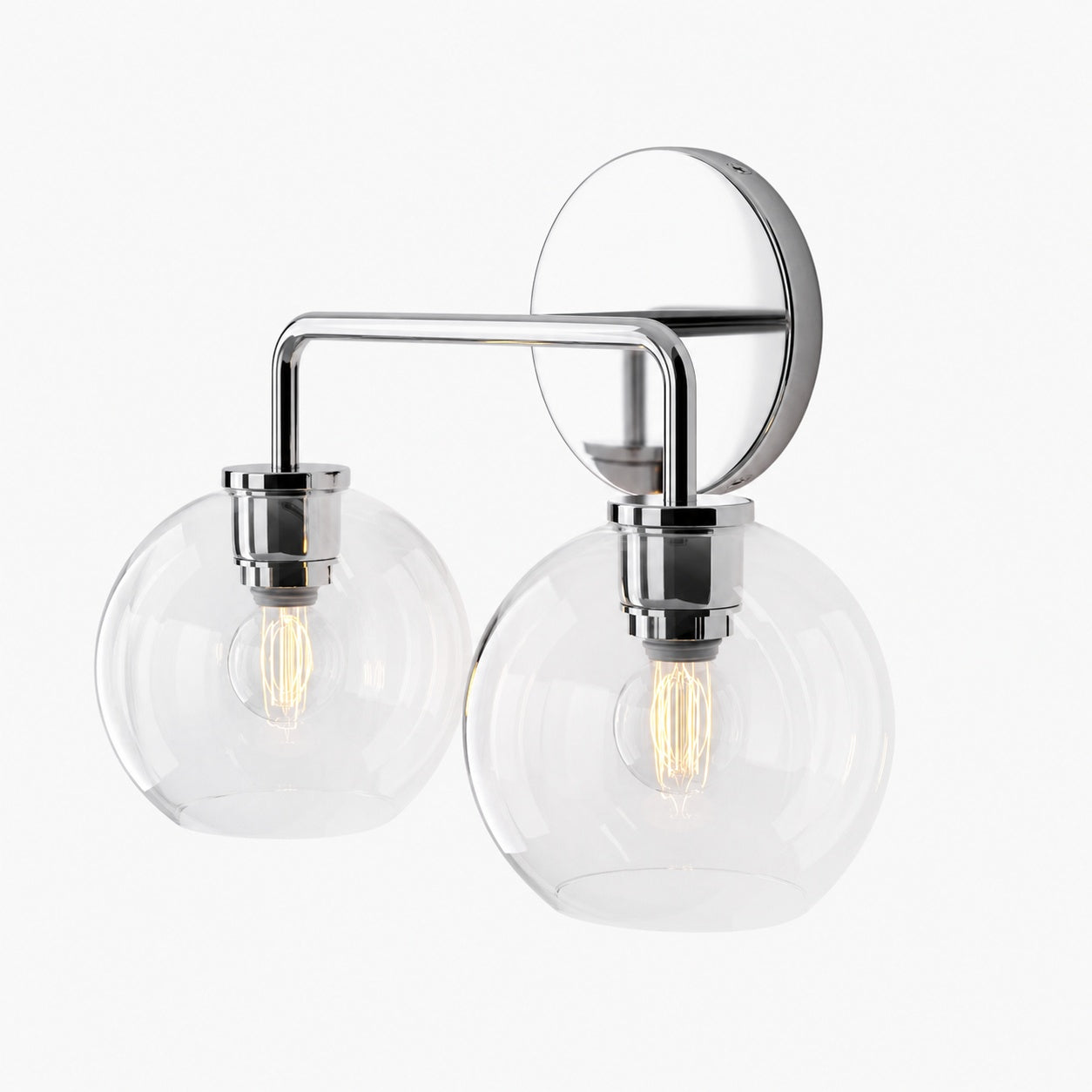 Selvion Artistic Globe Sconce Light - Handcrafted Glass Sculptural Wall Fixture