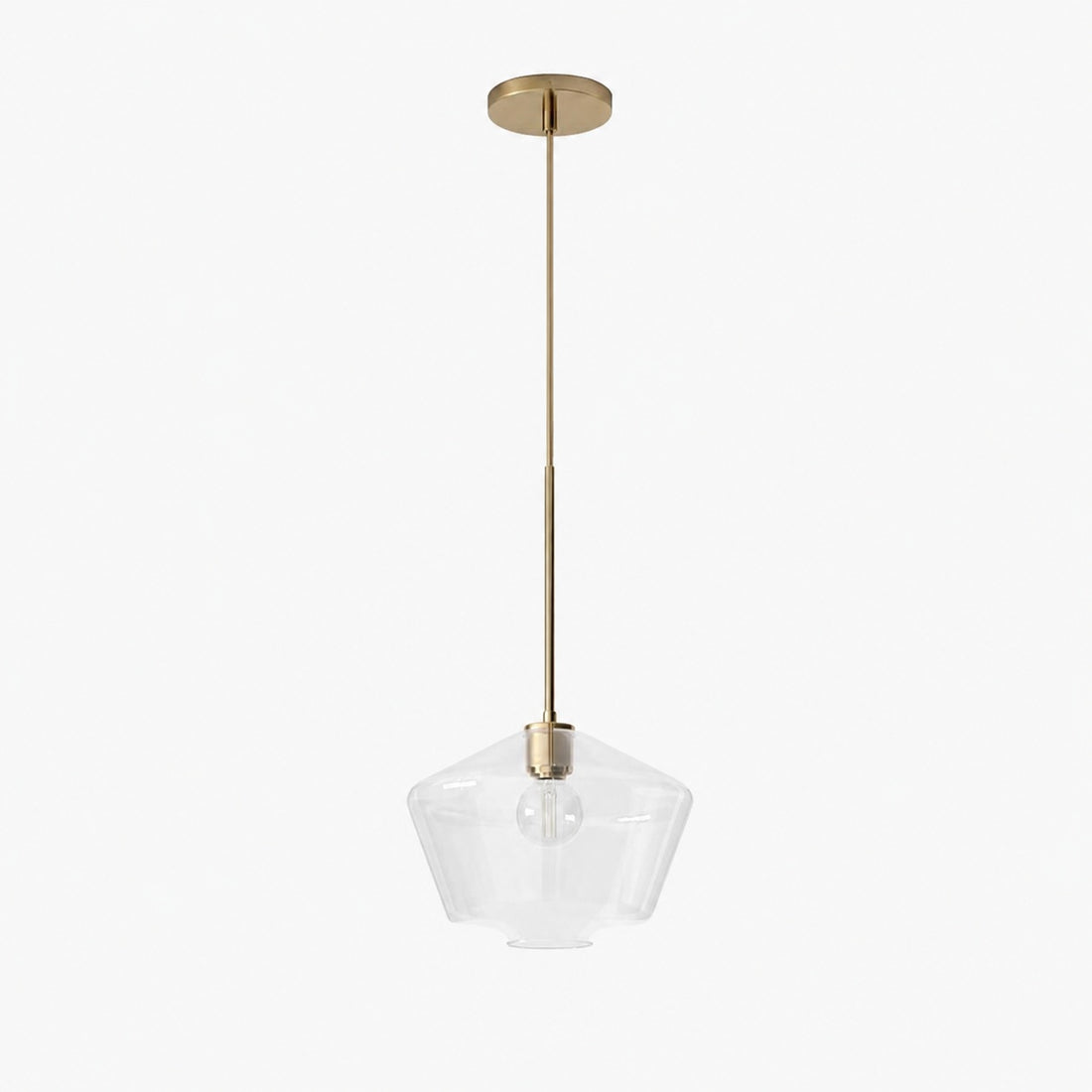 Merin Transparent Glass Sculpture Geometric Chandelier