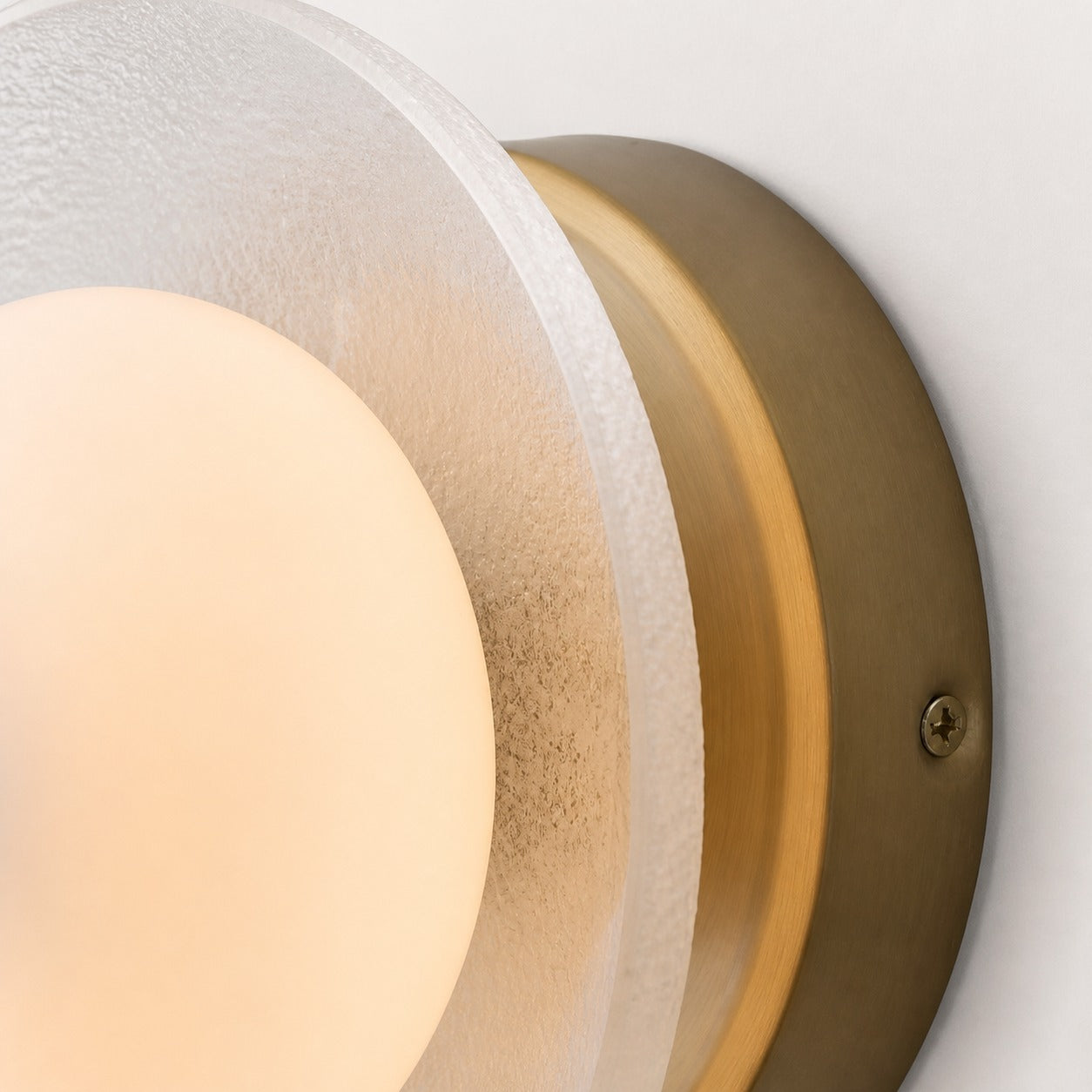 Elorina Sconce Wall Light - Textured Metal or Glass Shade