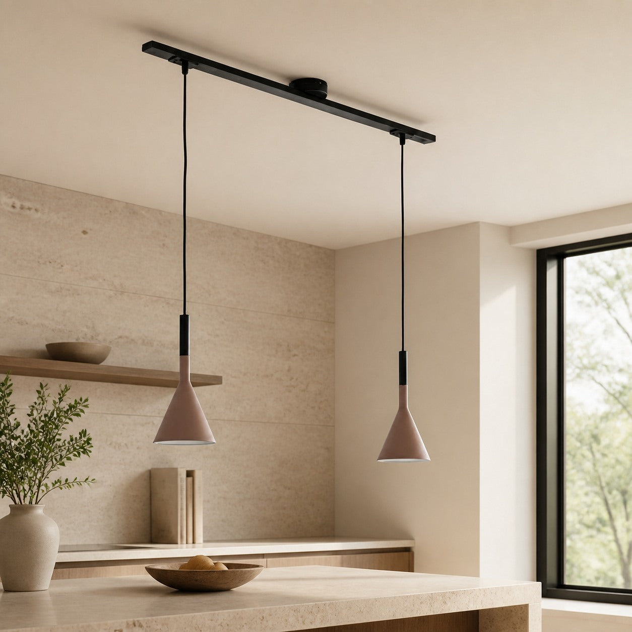 Axitra Rotatable Pendant Light Ceiling Rail – Sleek Adjustable Track for Pendant Lights Contemporary U26