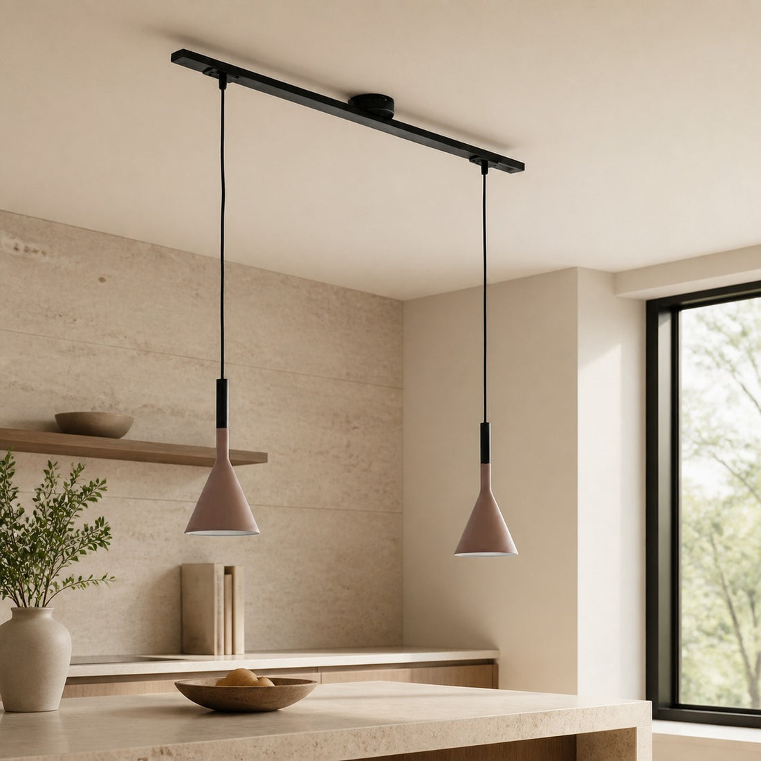 Axitra Rotatable Pendant Light Ceiling Rail – Sleek Adjustable Track for Pendant Lights Contemporary U26