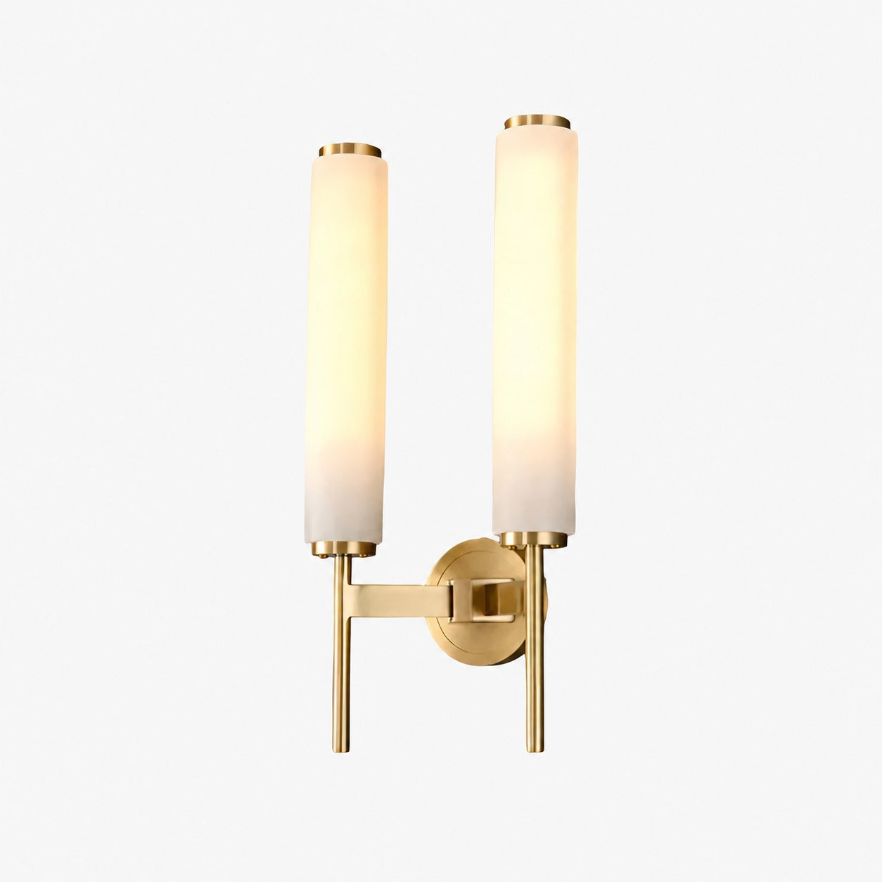 Solaryx Modern Alabaster Wall Sconce - Sculptural Living Room Mounted Light