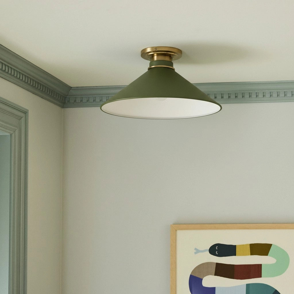 Aurenza Timeless Flush Mount Light - Farmhouse Design with Simple Elegant Charm