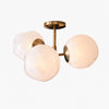 Pawrior Ball Flush Mount - Modern Glass Ceiling Light Fixture