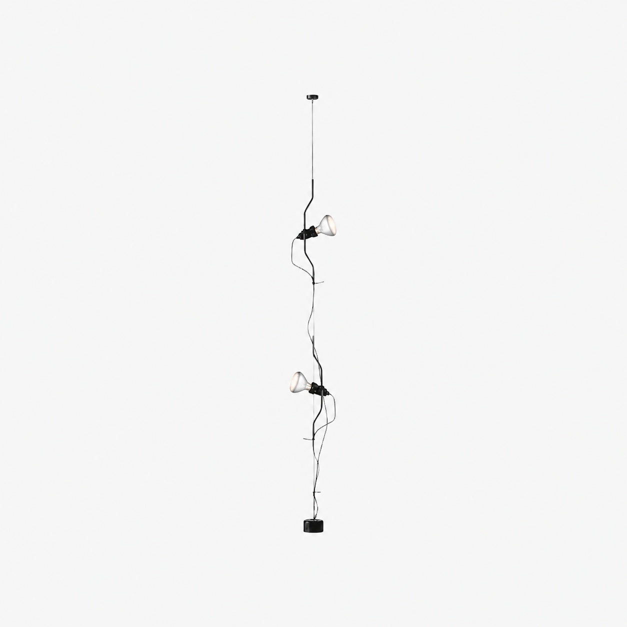Fluxo Adjustable Multi Head Ceiling Lamp – Minimalist Linear Floor Lamp for Living Room or Dining Area N37