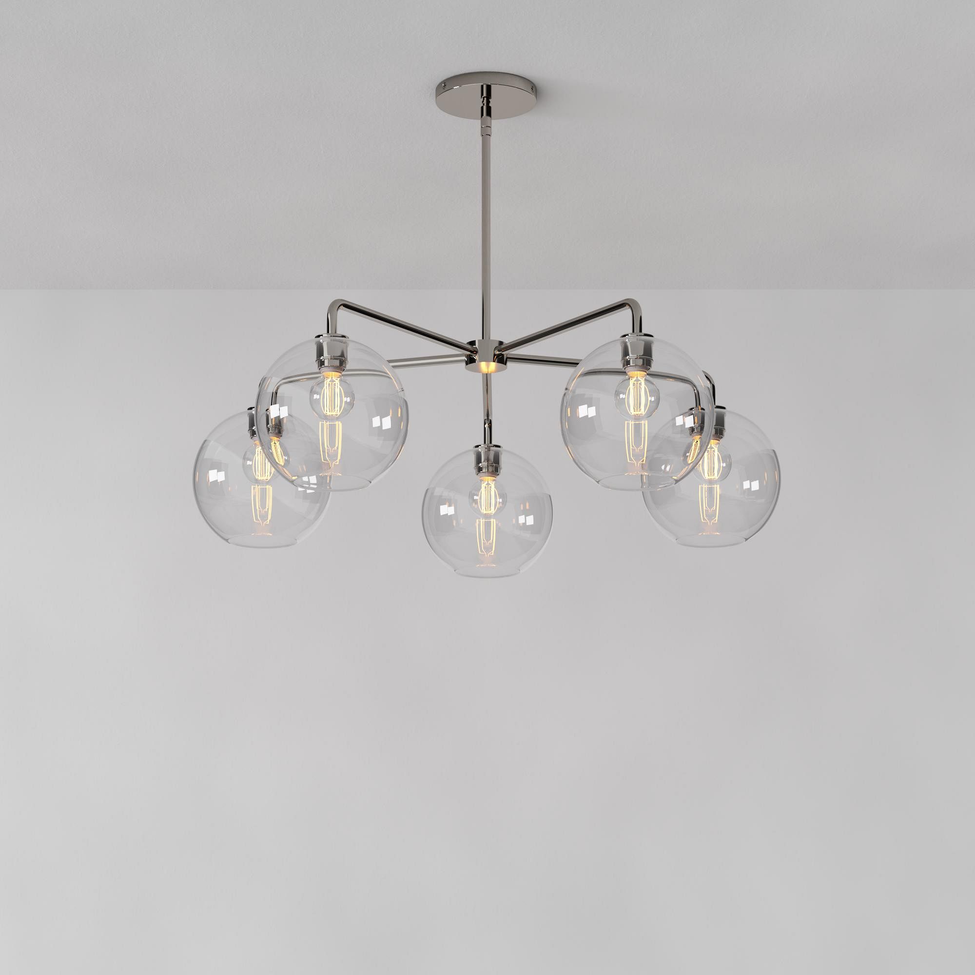Selvion Contemporary Minimalist Chandelier – Soft Glow Porcelain Fixture for Dining & Hallway