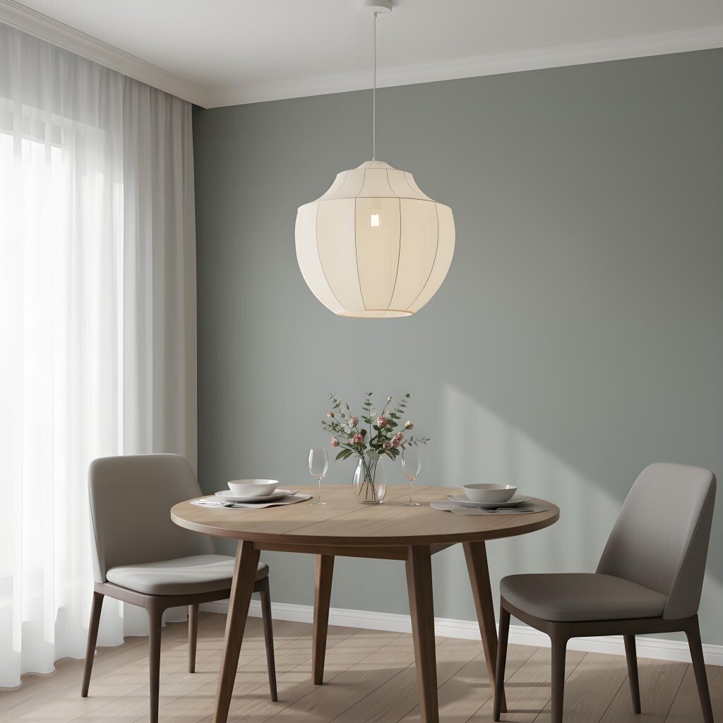 Lumifil Modern Mesh Pendant Light - Hanging Fabric Lghts are Suitable for Dining Rooms or Kitchen Islands