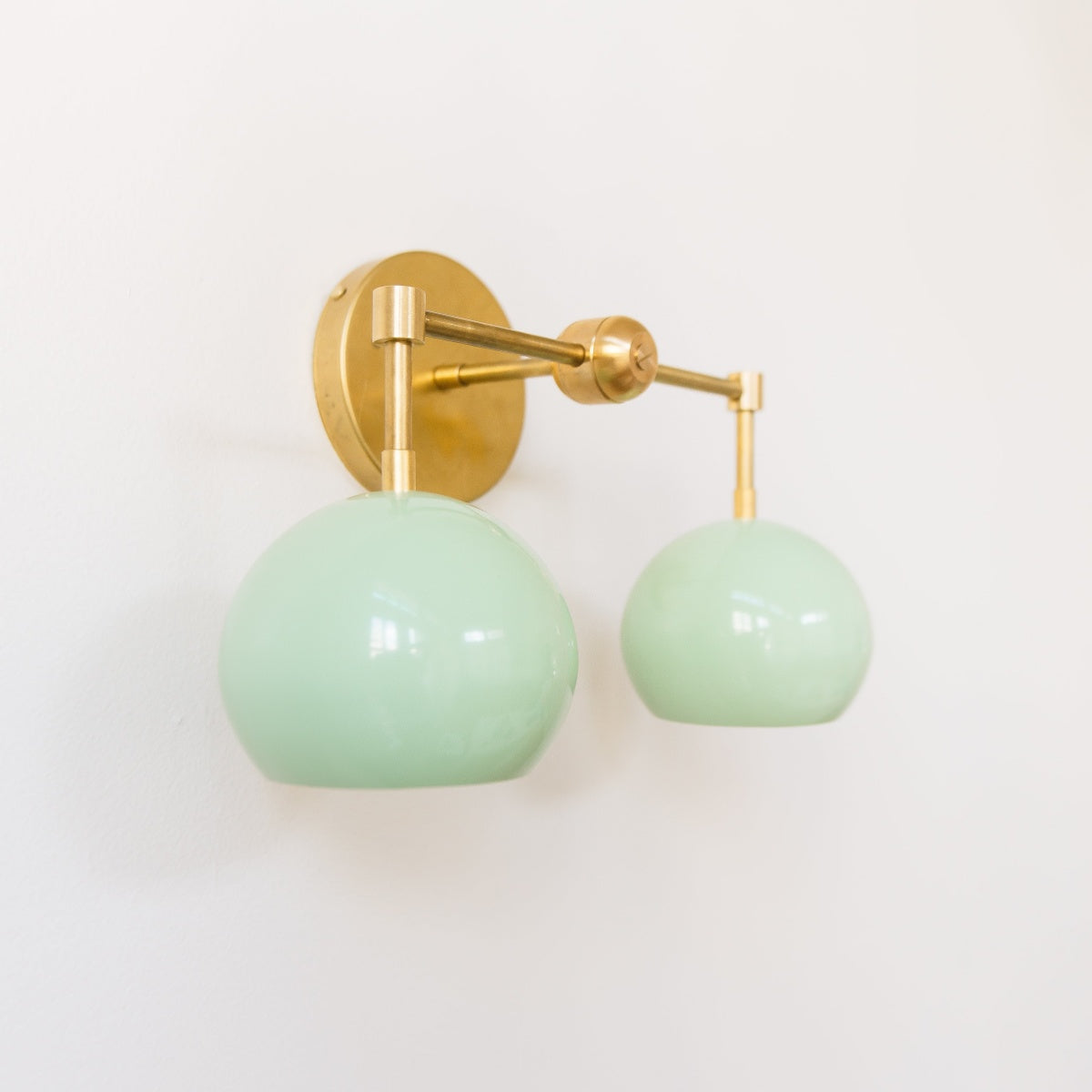 Spring Green Shades Sconce - Double Bubble Pop Vanity Wall Light