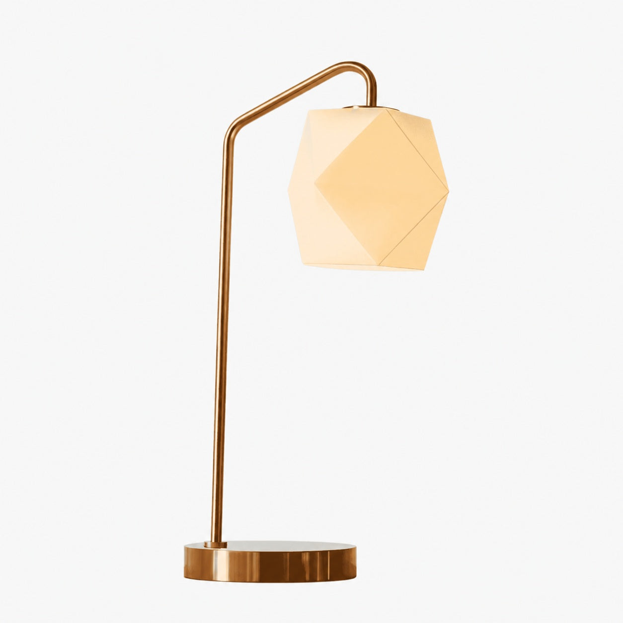 Talvior Luminous Geometric Faceted Glass Table Lamp